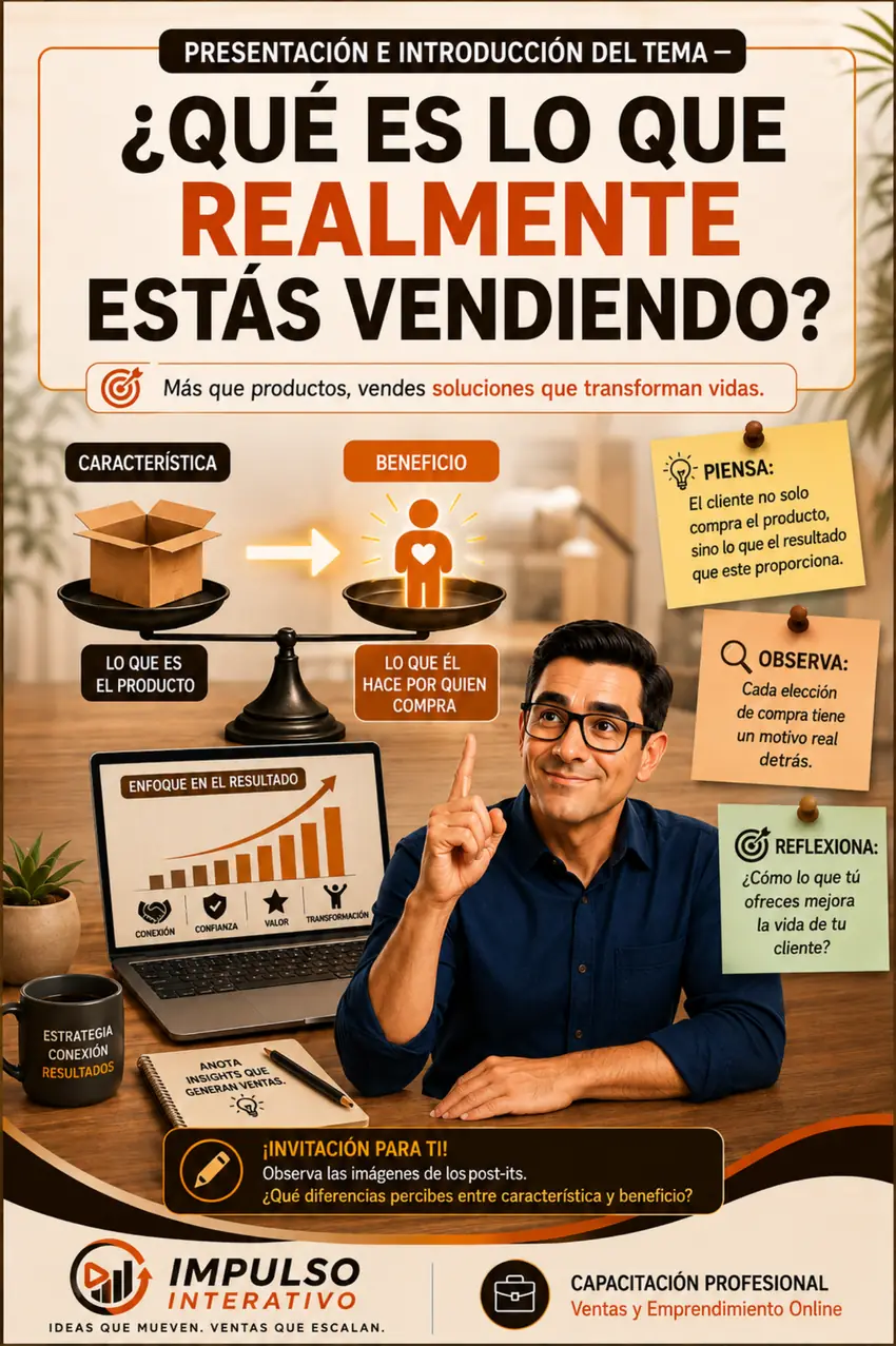 Qué estás vendiendo realmente
